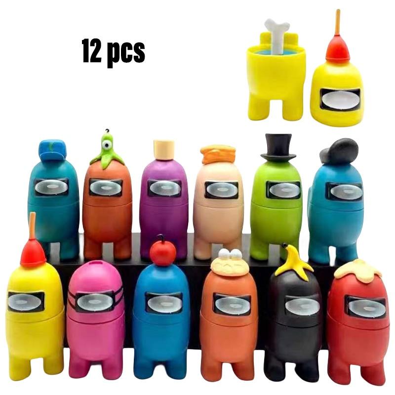 Among Us Game 12 Characters Toy Figures Wholesale Cartoon Style