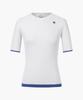 DESCENTE GOLF Women'S Pullover Round Short Sleeve Knit (Dp22Wfkp41)