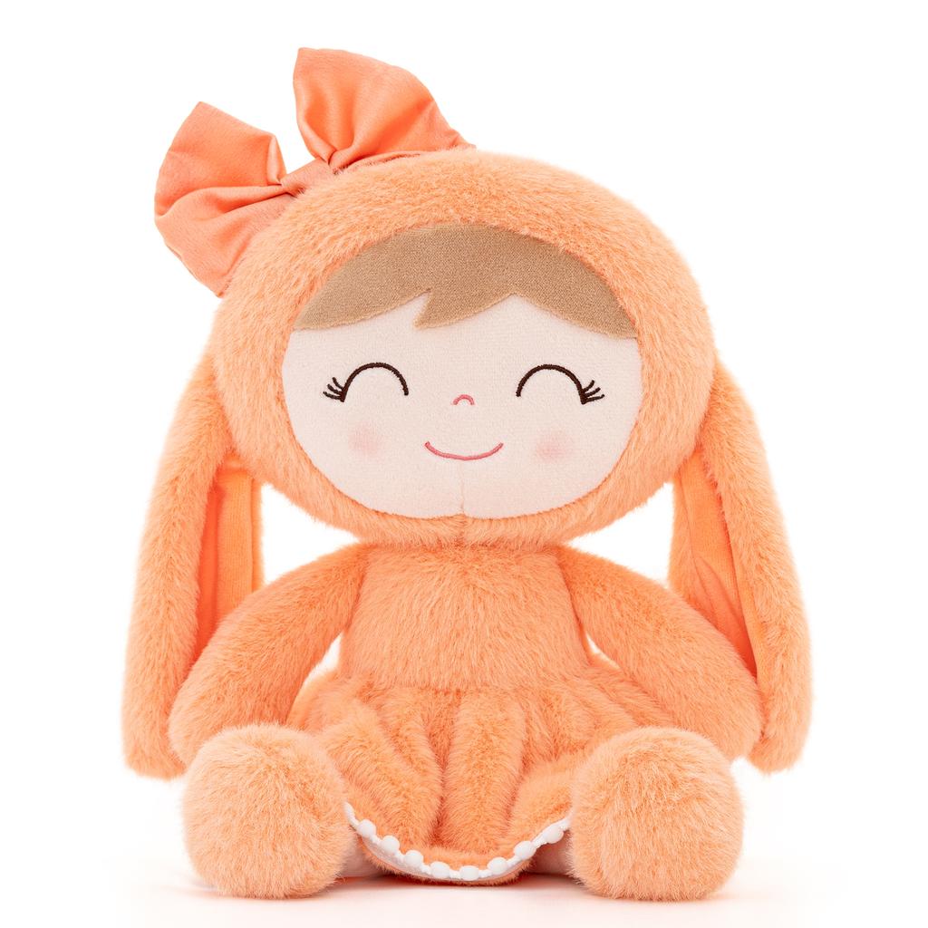 Baby Dolls Plush Doll New Design Rabbit Doll Soft Toys Gir's Birthday Gift 30cm Orange