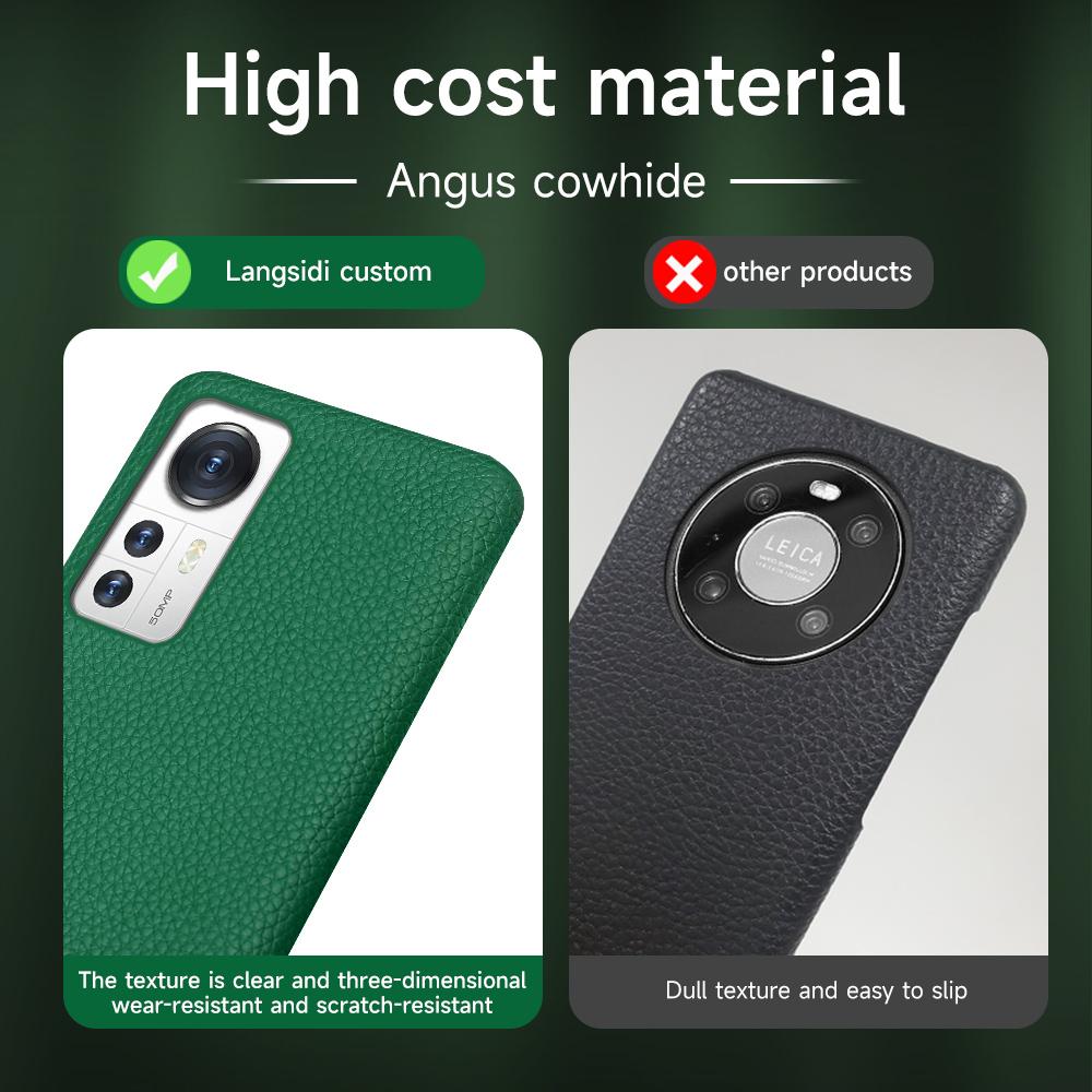 Etui na telefon z prawdziwej skóry bydlęcej dla Xiaomi Mi 13T Pro Poco X6 Pro Redmi Note 13 Pro Plus Ochrona połowiczna Tylna okładka