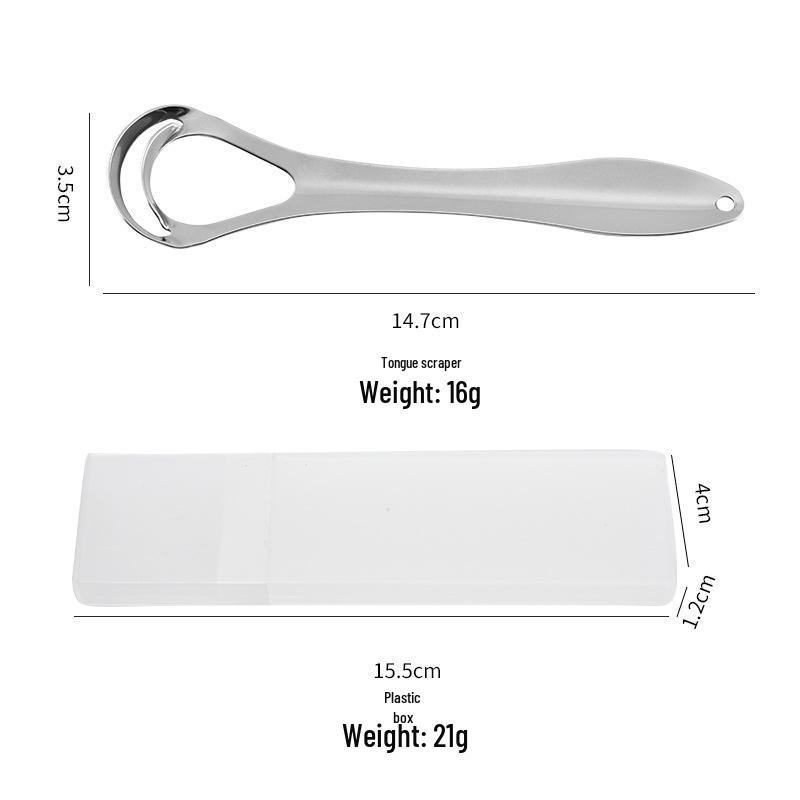 Starry Sky Double-Layer Stainless Steel Tongue Scraper - Deep Clean Oral Tool