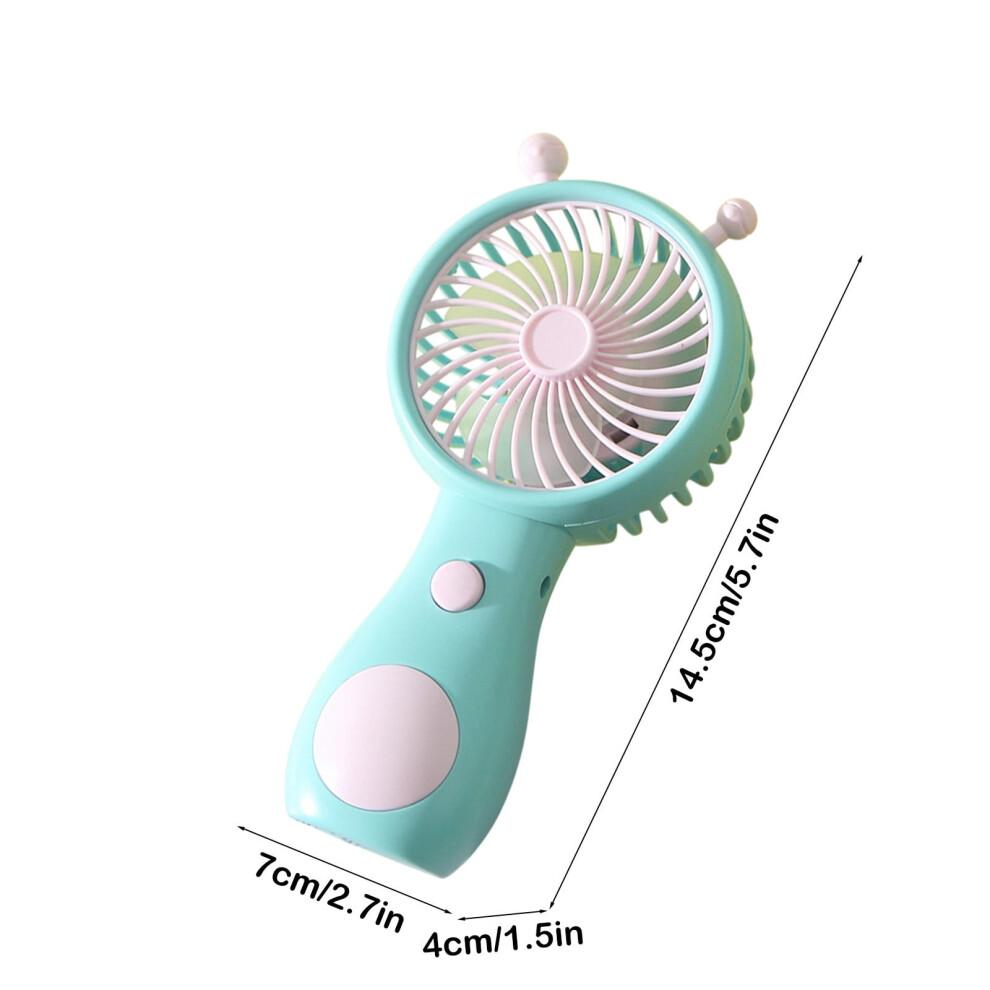 Mini USB Rechargeable Handheld Fan with Cute Snail Design, Strong Airflow for Travel/Office/Outdoor – Lightweight Personal Cooling Fan for Ladies &