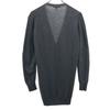 JOHN SMEDLEY British wool Long sleeve knit cardigan S Gray Women Used