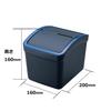 Carmate Car Trash Can with Carbon DZ308 (CARMATE) Weight, Fiber/Blue,