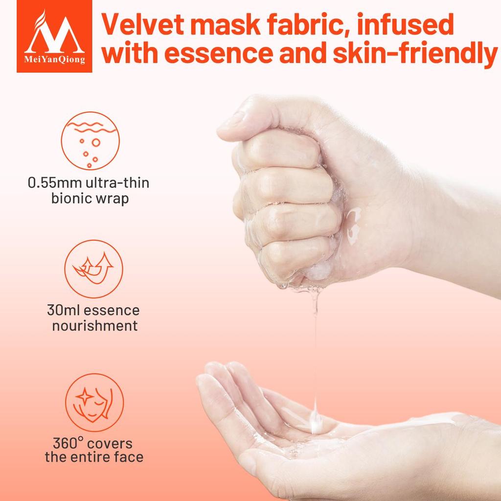 Bambucké máslo maska ​​na stažení pórů Péče o obličej Bělící hydratační léčba akné Anti-Aging pleťová maska ​​Sérum péče o pleť