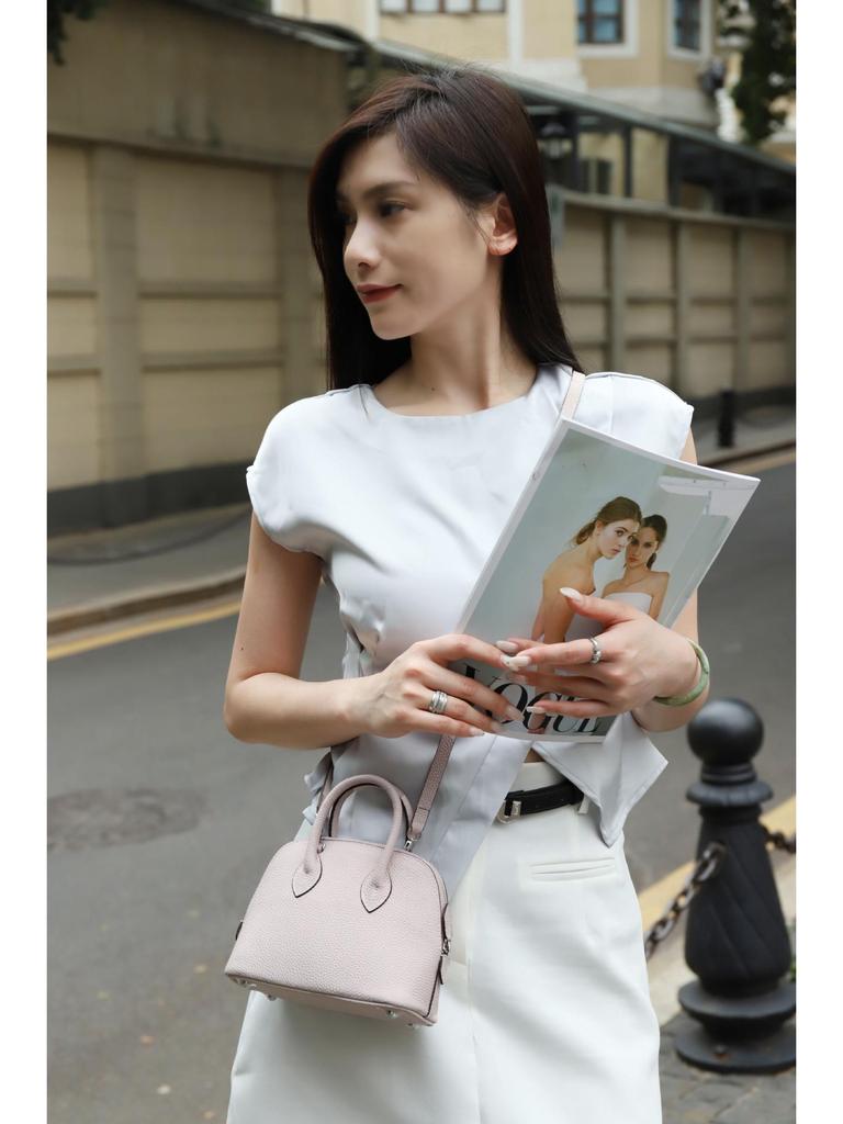 2025 Women's Fashion Leather Mini Shell Handbag - Large Capacity Single Shoulder Crossbody Bag