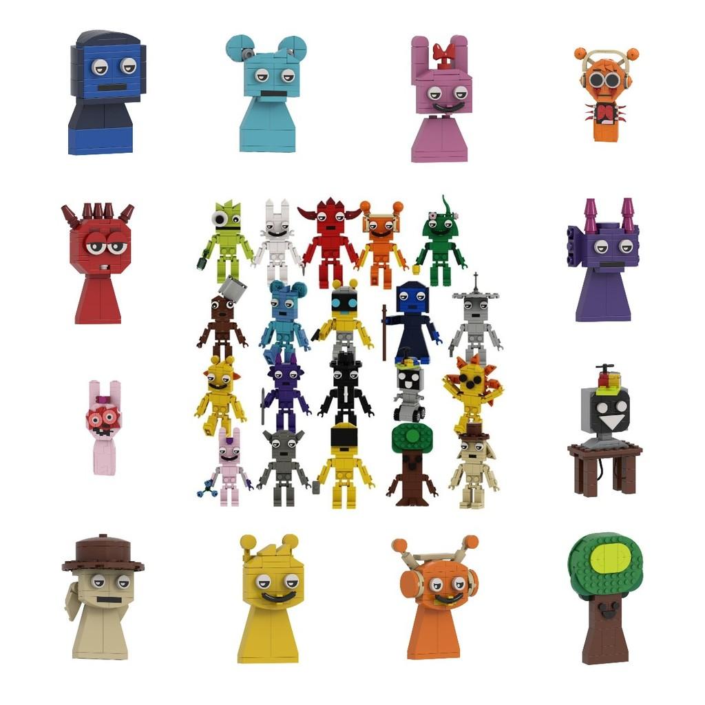 Sprunki Building Game Block Toys Model Cartoon Children Puzzle Dolls Figure