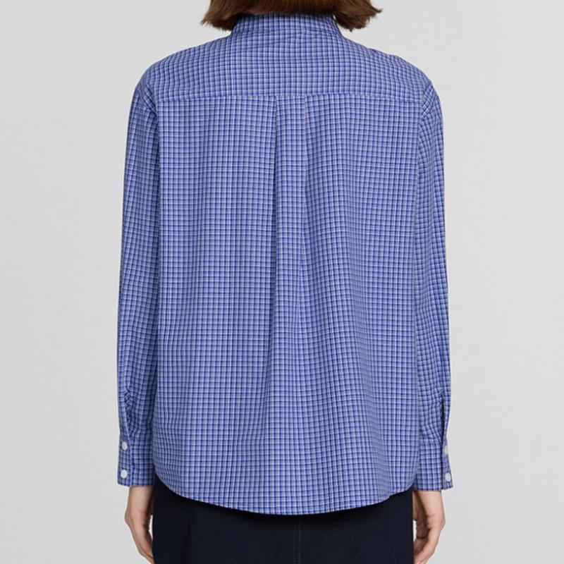 Bavlněná kostkovaná košile She Smiss Swwstp11050 Bl