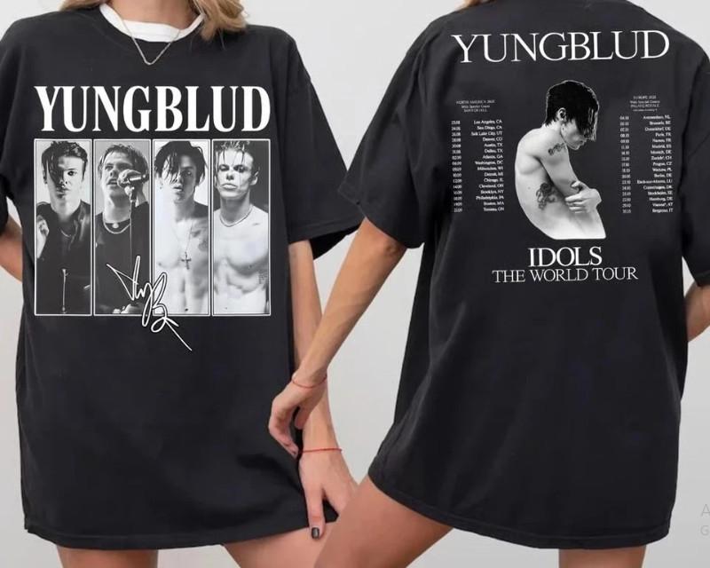 Yungblud Idols World Tour 2026 Unisex T-Shirt Gift For Fans XXXL