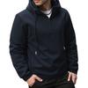Men's Solid Color Half-Zip Sweatshirt Hoodie Men's Sports Large Size Casual Sweatshirt