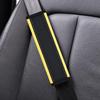 Embossed Fiber Leather Car Seat Belt Shoulder Strap Cover 1Pc Decompression Comfort Easy To Clean for Daily Use 1PCS