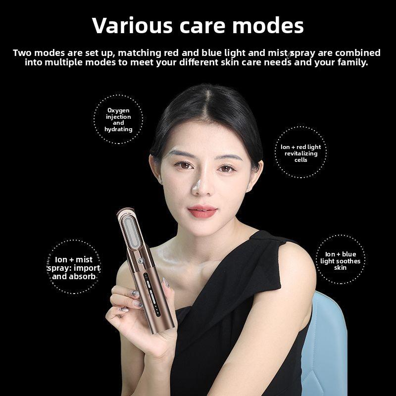 Portable High-pressure Water Replenishing Instrument Floor-standing Red and Blue Light Instrument Nano Spray Oxygen Injection Instrument