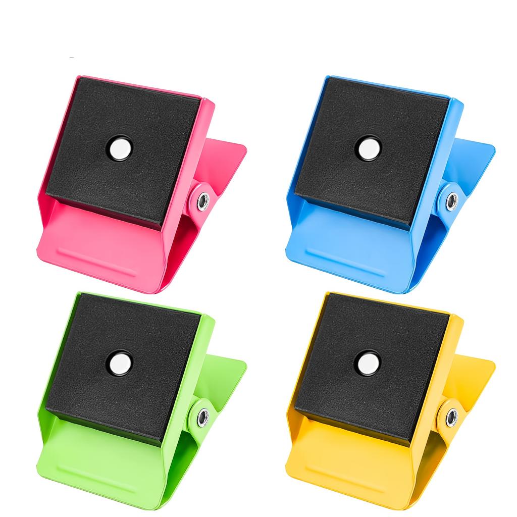 Kraftige 1/4/8 stk. Magnetiske Clips - Whiteboard Magnet Clips - Stærke Magnet Clips