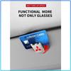 Auto Sun Visor Glasses Box Sunglasses Clip Card Ticket Holder Stand For Mitsubishi Lancer Lancer ASX Outlander 2 3 Pajero Mirage Exzos Pajero 4