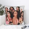 New Kpop Style Girls Katseyes Pillow Case Design Pillow Cover Novelty Cushion Cover For Chair Sofa Home Decor