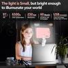 LED Phone Light - USB-Rechargeable Portable Photo Light with 97+ CRI, Up To 6500K Color Temperature for Selfie, Zoom Conference, Video, Makeup and