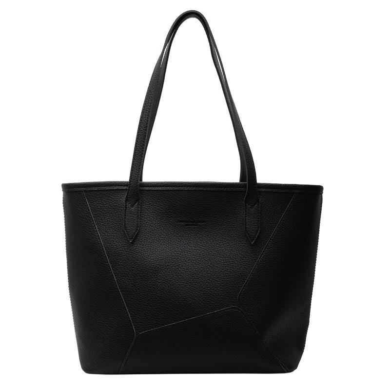Retro Niche Tote Bag Spring New Large-capacity Textured Simple Shoulder Bag Class Commuter Bag