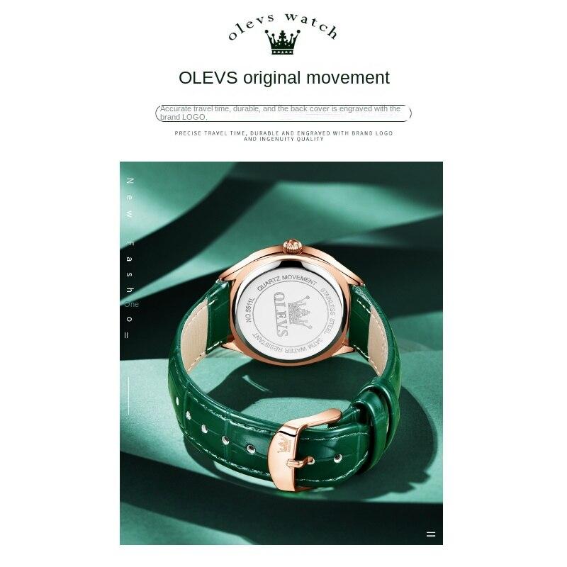 OLEVS Brand Watch Barrel-shaped Diamond-encrusted Shi Ying Ladies Watch Ladies Watch