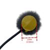 1Set Reusable Furry Soft Covers With Sticker That Provide A Shield Against The Wind For Lavalier Mics