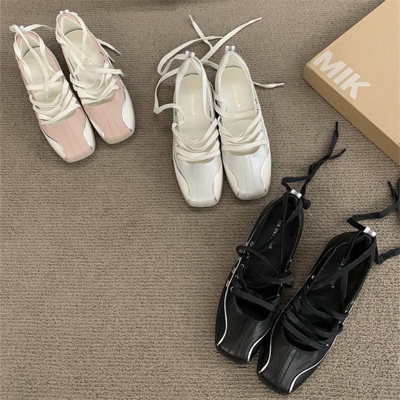 Fashion IPPEUM Sneakers Ballet Flats 2025 New Fashion Shoes Women Mary Janes Ballerina Flat