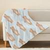 Flannel Fleece Blanket, Bear Series: High-Density Plush Soft Throw, Skin-Friendly, Warm Decorative, Portable for Car, Ideal for Christmas & Halloween