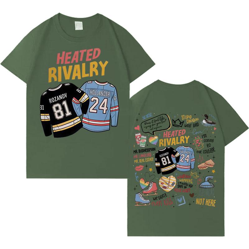 

Heated Rivalry Shane Hollander Ilya Rozanov Trendy Graphic Tshrit Men Women Clothing Streetwear Tee Shrits Casual Short Sleeves 4XL