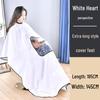 Aige White Heart Sheer Hairdressing Cape