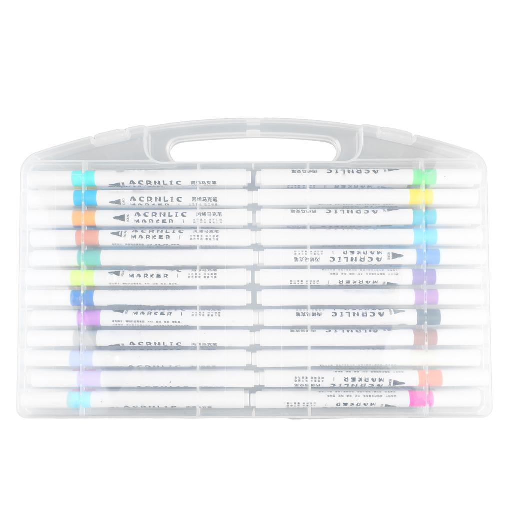 48 Colors Acrylic Paint Marker Pens Quick Drying Waterproof Paint Markers for Wood Canvas Stone