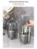 Rotating Dustproof Makeup Brush and Cosmetics Organizer with Large Capacity