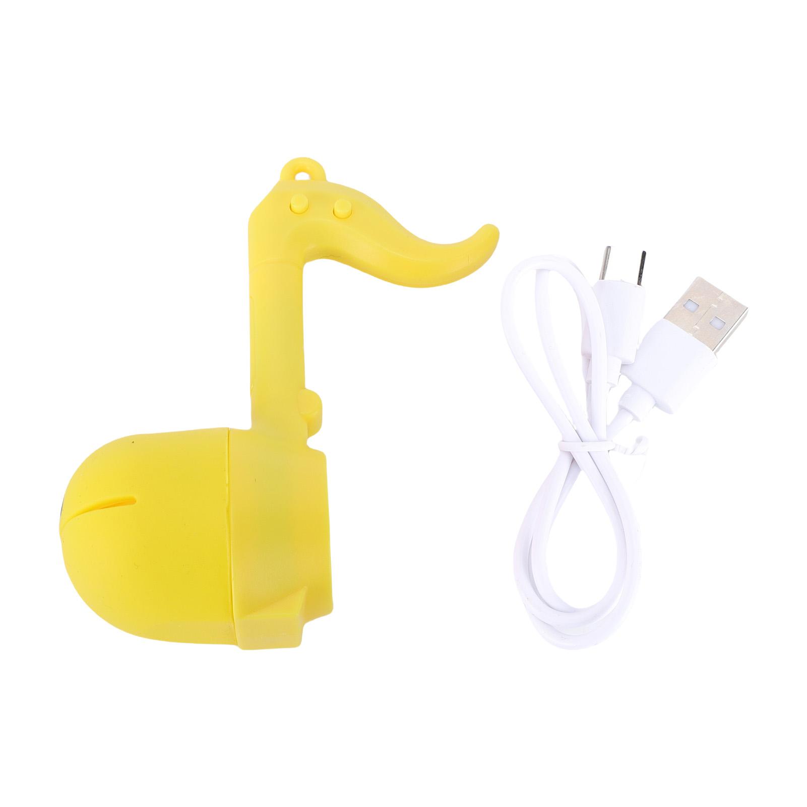 Электронный музыкальный инструмент в форме головастика, Детская игрушка, Электрический музыкальный инструмент, Перезаряжаемый портативный синтезатор для детей жёлтый