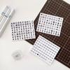 3sheets Letter Number Stickers,Month  Week Weather Sign Labels,Journal Diary Collage Decoration Index Stickers