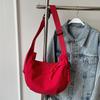 Bag Crossbody Bag Women's Canvas Bag Commuter Women's Korean Lazy Style Dumpling Bag