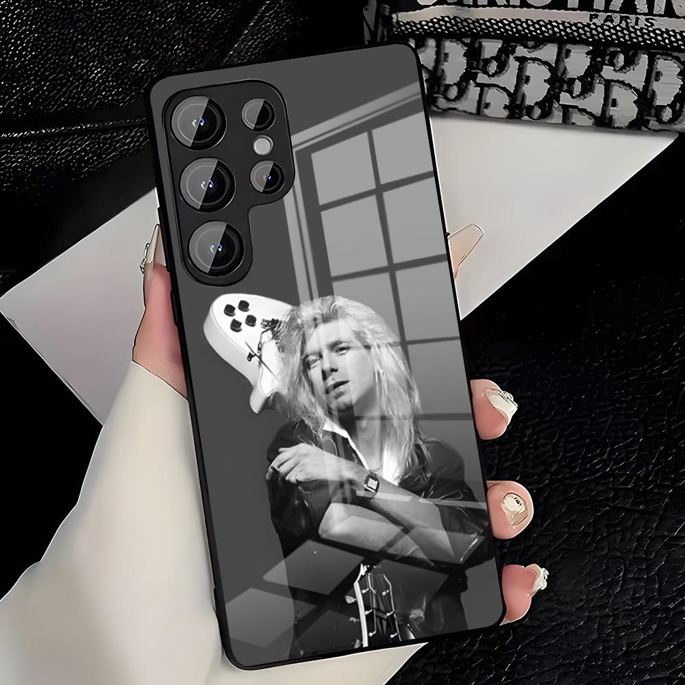 D-Def Leppard Band Phone Case For Samsung S26 S25 Plus S20 S20 Plus S22 Ultra S23 FE S21 Plus S21 Ultra Glass Cover