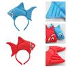 Unisex Cartoon Headband Stuffed Fish Shape Hair Hoop Plush Party Headpiece Hairband Party Cosplay Costume Props