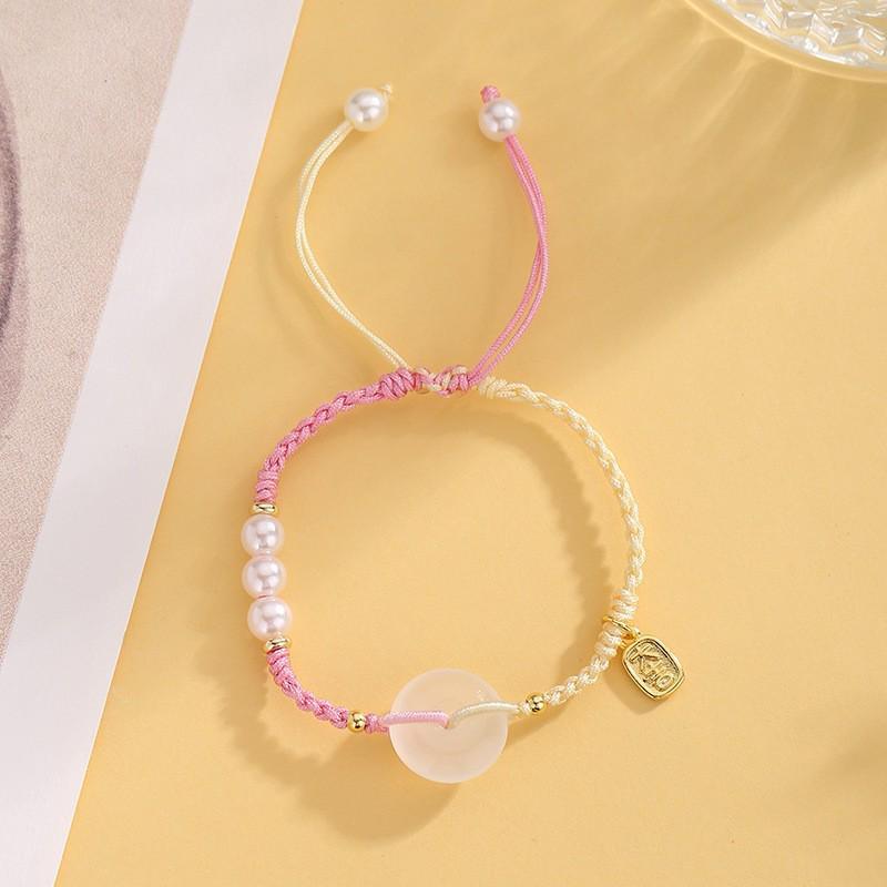 Chinesisches Tierkreiszeichen Rotes Schnur Sicherheitsverschluss Armband für Männer und Frauen - Handgeflochtenes Design