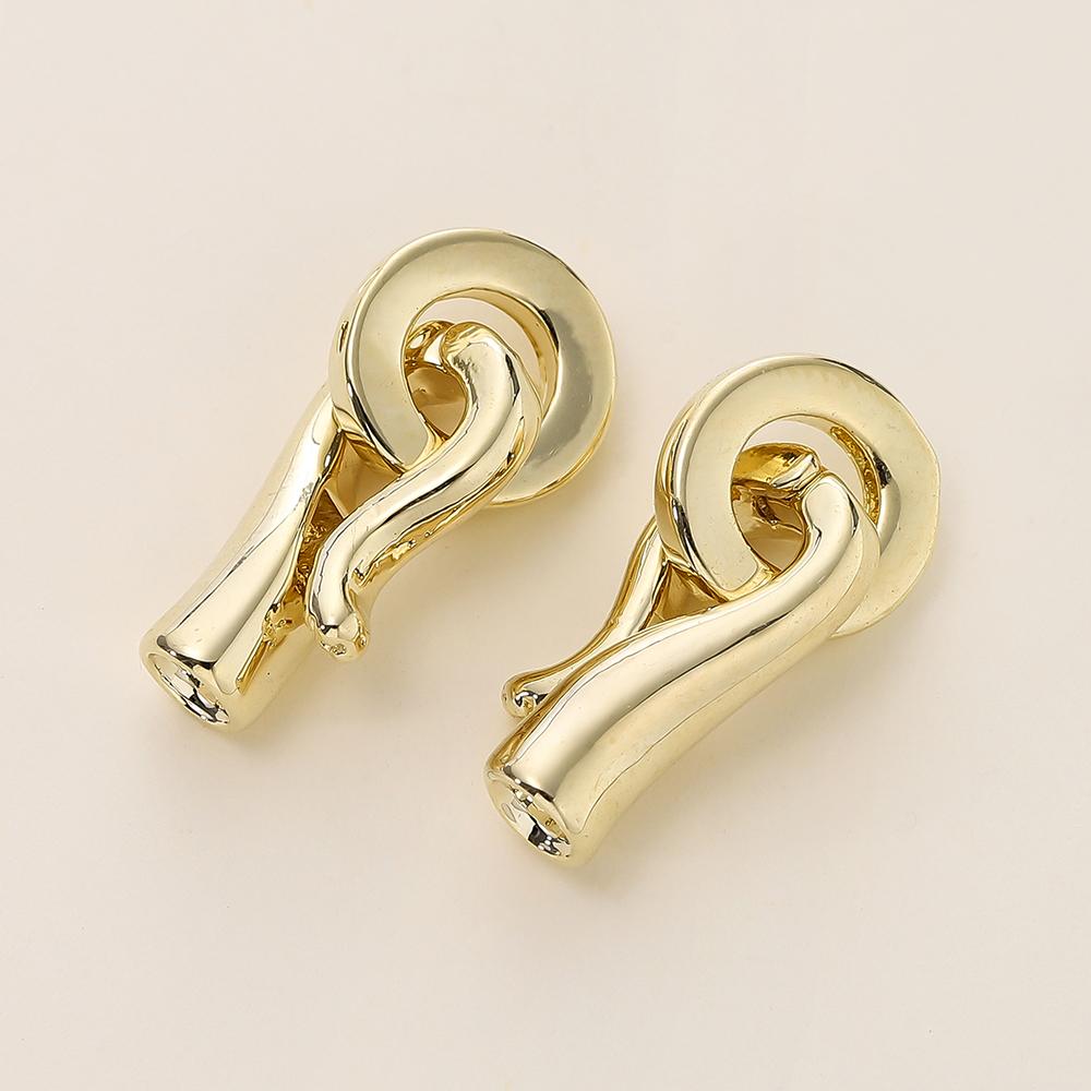 2/4pcs 14/18K Gold Color Plated Heart Bowknot Fasteners Closure Lock Connector Clasps For DIY Needlework Pearls Jewelry Making