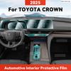TPU For TOYOTA CROWN 2025 Transparent Protective Film Car Interior Central Control Navigation Panel Auto Sticker