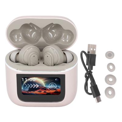 Bluetooth Earphones HiFi Noise Reduction LED Color Touchscreen Wireless Earbuds with Mic for