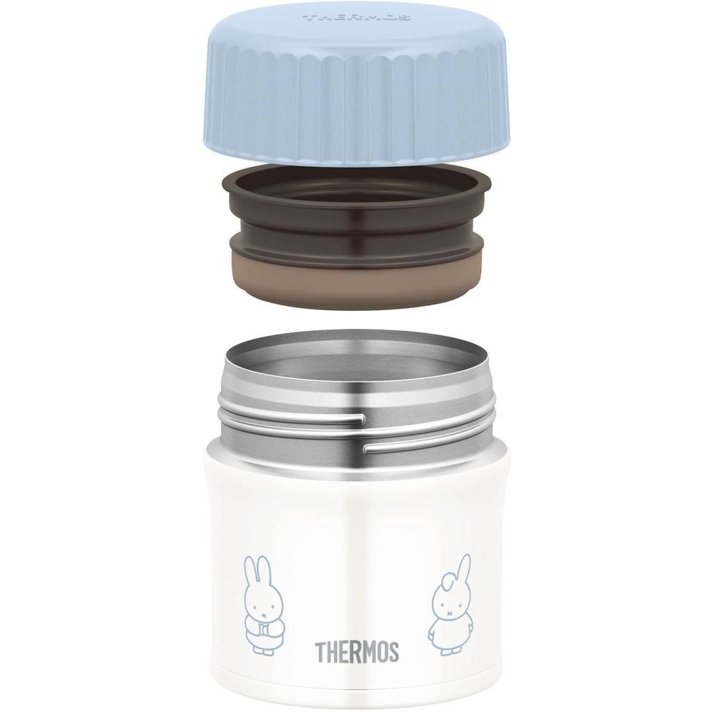Thermos Vacuum Insulated Soup Miffy Ash Keeps Hot or ASB Jar, 300ml, Blue, Cold, JBU-303B