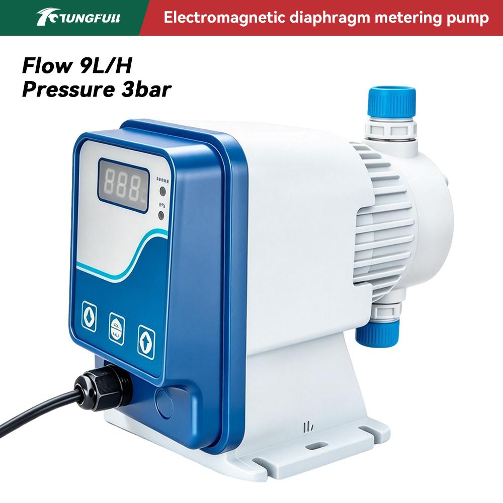 Electromagnetic Dosing Pump Corrosion Resistant Diaphragm Metering Pump Adjustable Flow For Industrial Liquid Metering Work