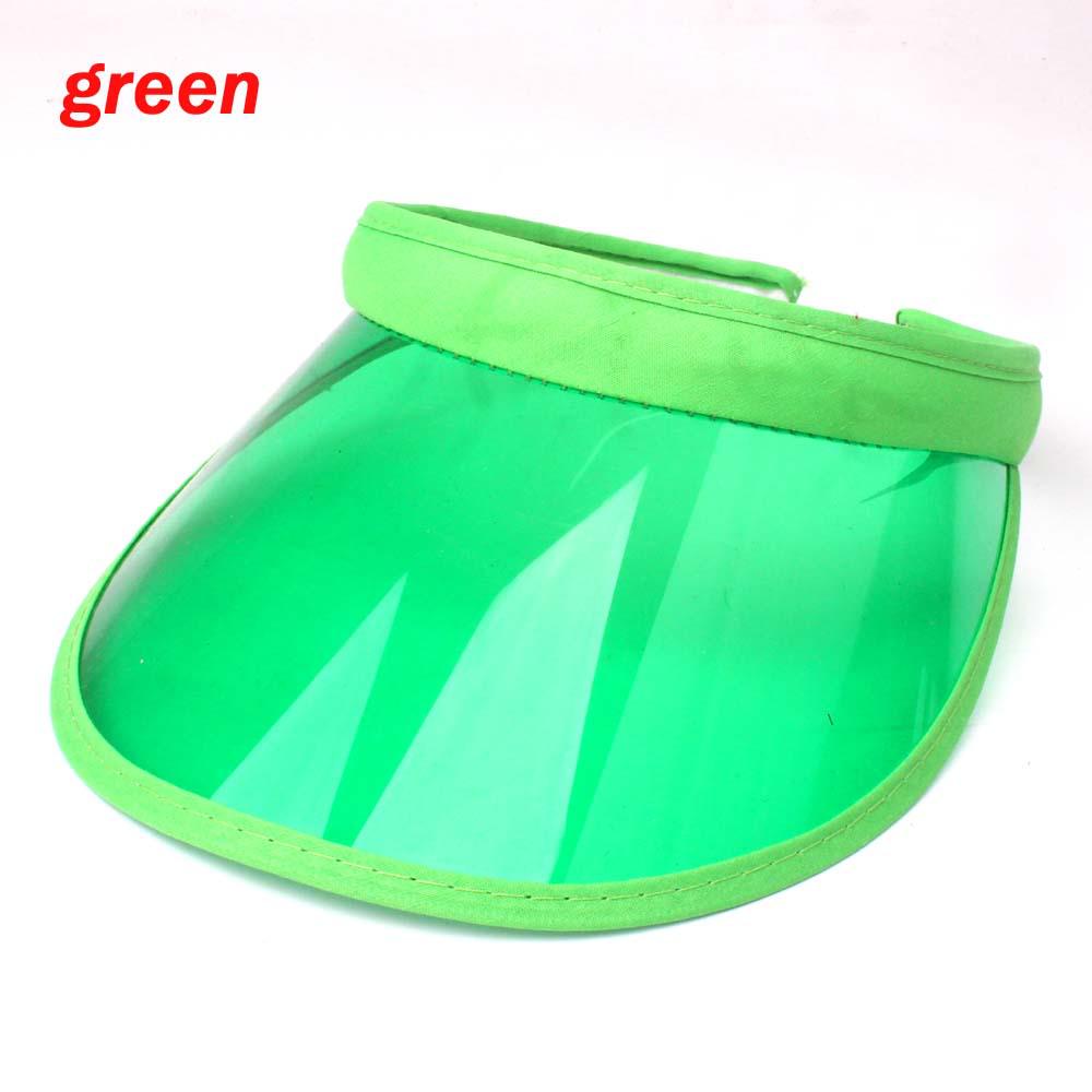 Korean-Style Unisex PVC Sunshade Topless Hat for Spring, Summer, and Autumn