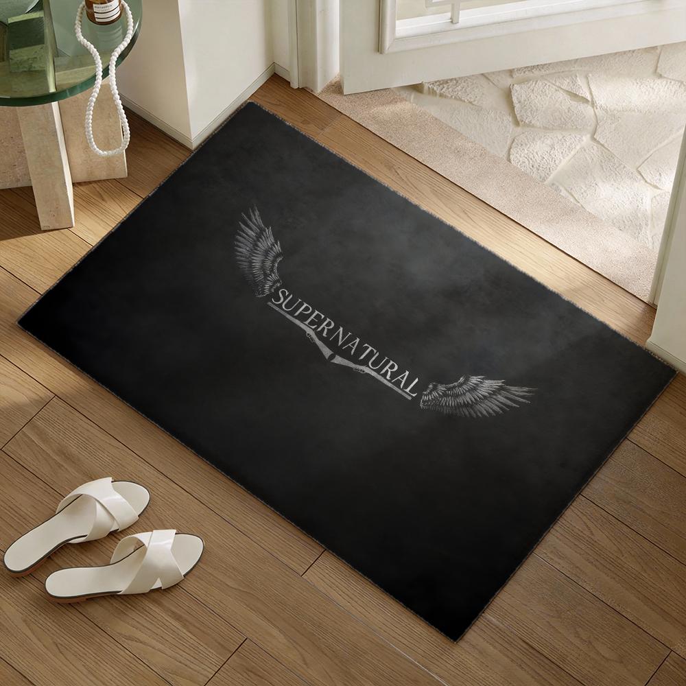 Supernatural TV Play Serie Floor Mat Soft Flannel Non-Slip Door Mat - Thickened Rug for Living Room Home Decor