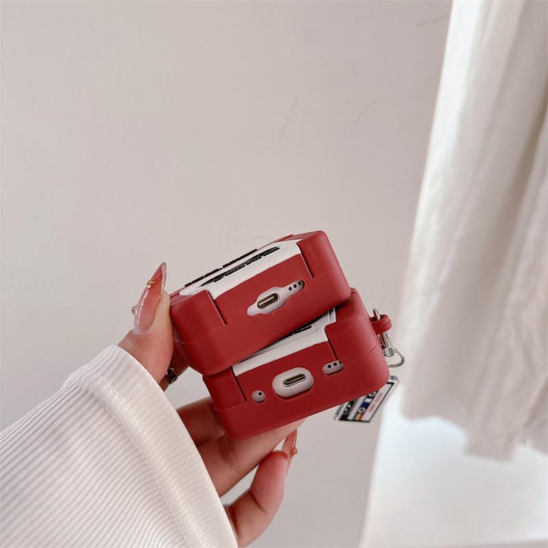 Retro recorder for AirPods 1 apple bluetooth wireless 1/1/1 generation pro1 earphone cover cute silicone