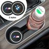 For BMW 2Pcs Car Cup Coaster Waterproof Non-Slip Water Cup Pad Holders Car Interior Accessories For BMW E46 E90 E60 F10 F30 G30