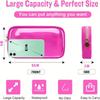 WaterProof Clear Travel Makeup Organizer Bag For Purse Cute Preppy Cosmetic Zipper Pouch Transparent PVC Nylon Coin Sanitary Napkin Storage Case