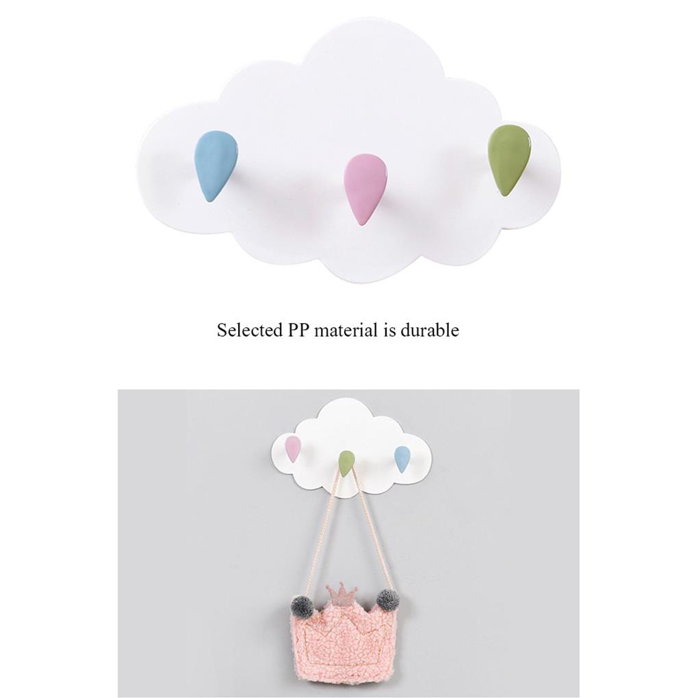 Hooks Cloud Seamless Dish Drying Hanging Multi-Purpose Self-adhesive No Drilling ple Style Kitchen Supplies Accessories