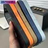 Luxury Matte Soft Frame For Magsafe Holder Case For iPhone 17 Air 16 15 14 13 12 Pro Max Plus 11 Bracket Shockproof Armor Cover