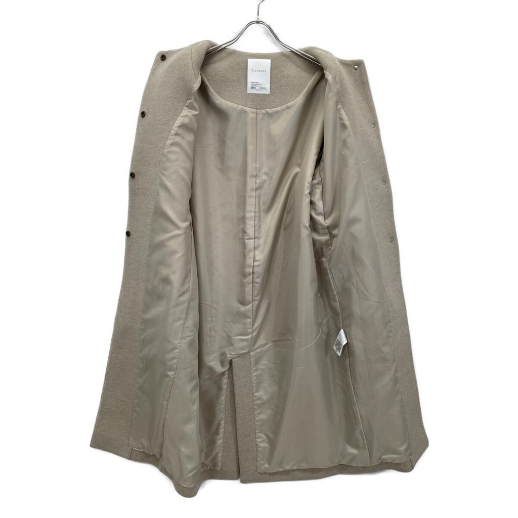 ELENDEEK 512160010301-01 Beige collarless coat coat O2 beigeUsed