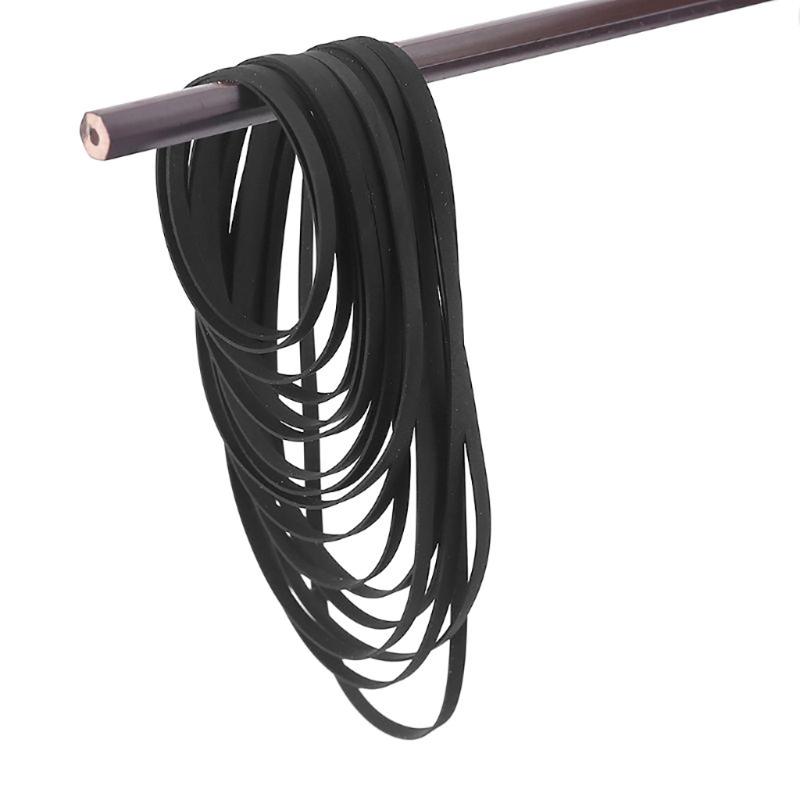 5PCS 5mm Flat Belts Folded Rubber Belt 47-150mm for Recorders CDROM Video Machines DVDs Drive
