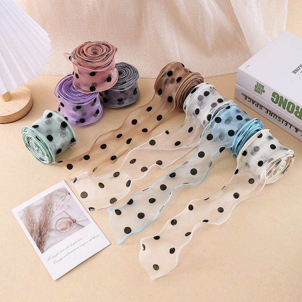 10 Yards Length Organza Ribbon 4cm Width Chiffon Ribbon Tulle Ribbon  Christmas Packaging